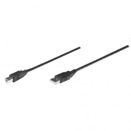 CABLE USB V2.0 MANHATTAN A-B  1.8M NEGRO 333368
