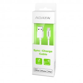 CABLE ADATA LIGHTNING APPLE 1M BLANCO (AMFIPL-100CM-CWH)