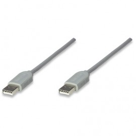 CABLE MANHATTAN USB A-A 1.8M GRIS 317887