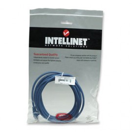 CABLE PATCH CAT 5E, UTP 3.0F (1.0M) INTELLINET COLOR AZUL 318938