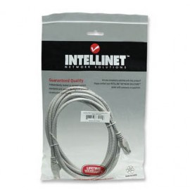 CABLE PATCH CAT 6, UTP 25.0F (7.6MTS) INTELLINET COLOR GRIS 336758