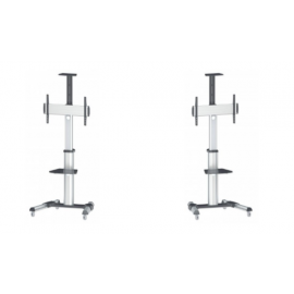 SOPORTE TV MANHATTAN TIPO CARRO 50KG, 37" A 70", 90° 461245