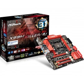 TARJETA MADRE ASROCK X99M KILLER/3.1 DDR4 USB3.1 SOC 2011-3 SLI M2