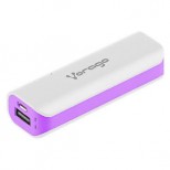 POWER BANK VORAGO AU-107 2600 mAh BLANCO/ MORADO