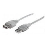 CABLE MANHATTAN USB V2.0 Ext. 3.0M PLATA 340496