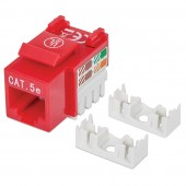 JACK DE IMPACTO UTP CAT5E CALIBRE 22 AL 26 AWG INTELLINET ROJO 210478