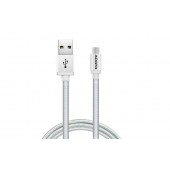 CABLE ADATA MICRO USB 1M PLATEADO (AMUCAL-100CMK-CSV)