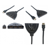 SWITCH HDMI MANHATTAN 1.3, 3 ENTRADAS : 1 SALIDA 207423