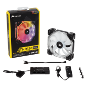 VENTILADOR CORSAIR HD120 RGB 120MM C/CONTOLADOR CO-9050066-WW