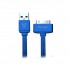 CABLE VORAGO CAB-118 USB-APPLE DOCK 1 METRO AZUL BOLSA