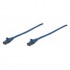 CABLE PATCH CAT 6, UTP 25.0F (7.6MTS) INTELLINET COLOR AZUL 342629